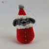 Rote Weihnachtsmann-Maus