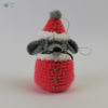Rosa Weihnachtsmann-Maus